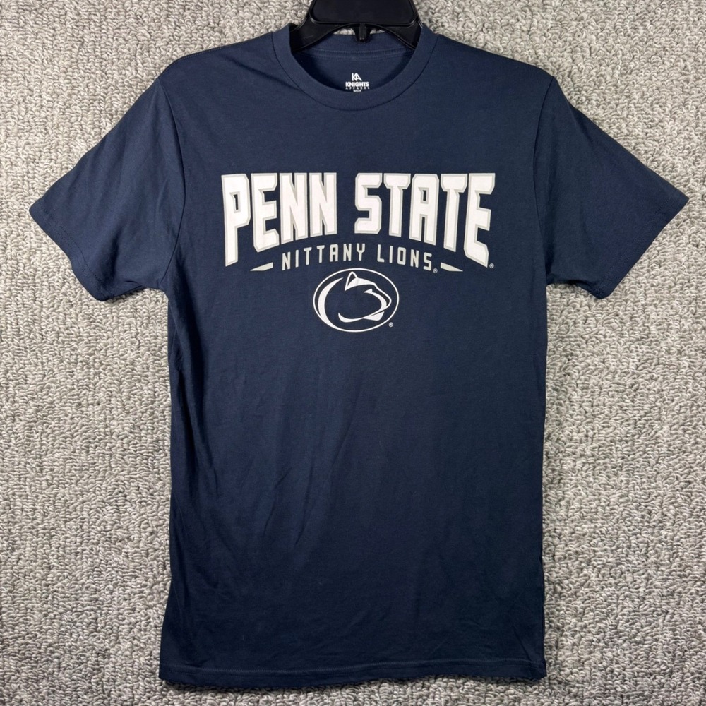 Penn State Nittany Lions T Shirt Short Sleeve Knights Apparel‎ Navy Blue Mens S